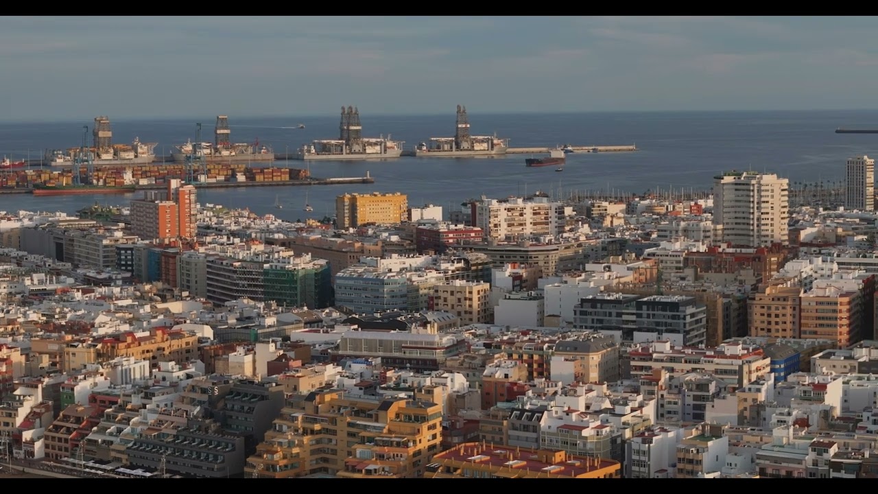 LAS PALMAS-GRAN CANARIA-Aerial Drone.4K video