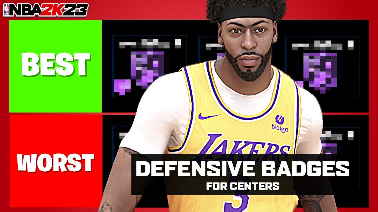 BEST DEFENSIVE BADGES FOR CENTERS NBA 2K23 - Badge Tier List