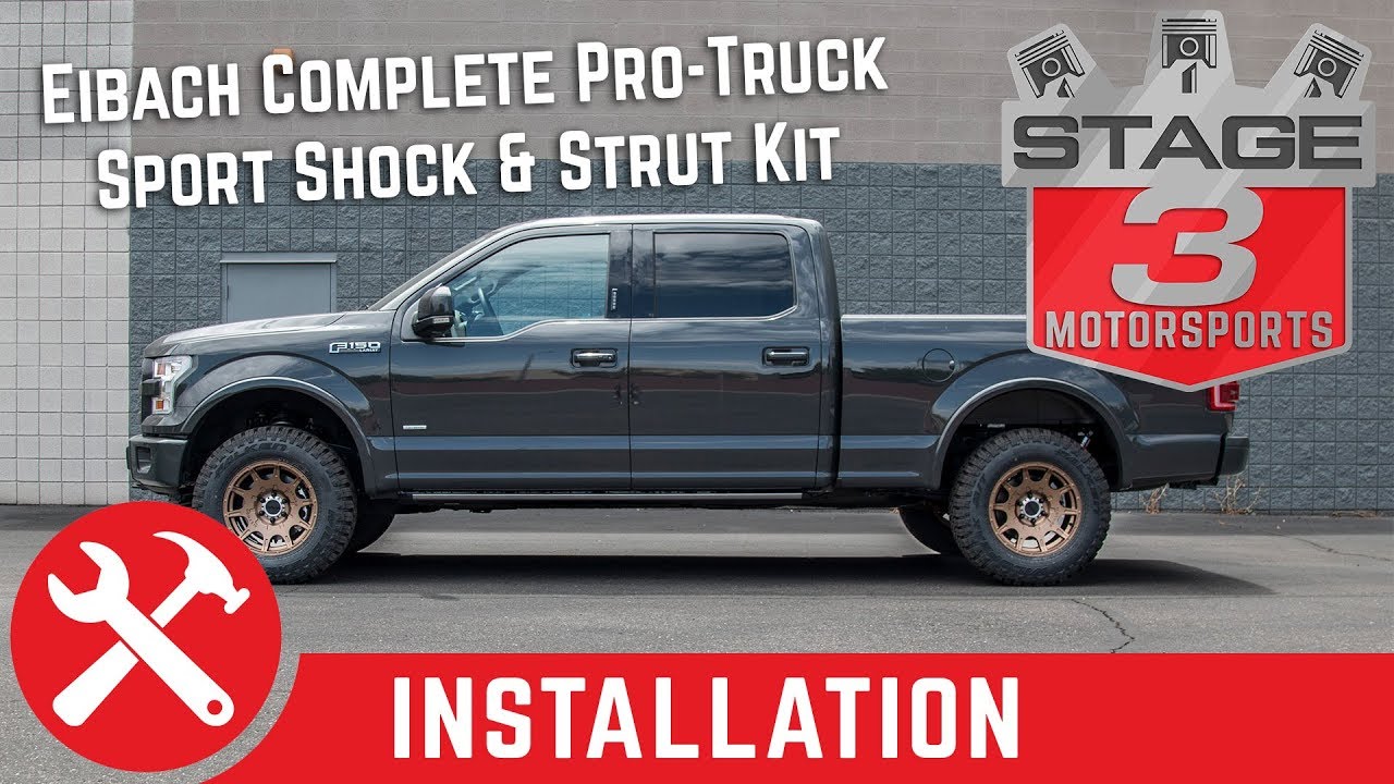 2015-2017 F150 4WD Eibach Pro Truck Sport Shock Strut Leveling Kit Install