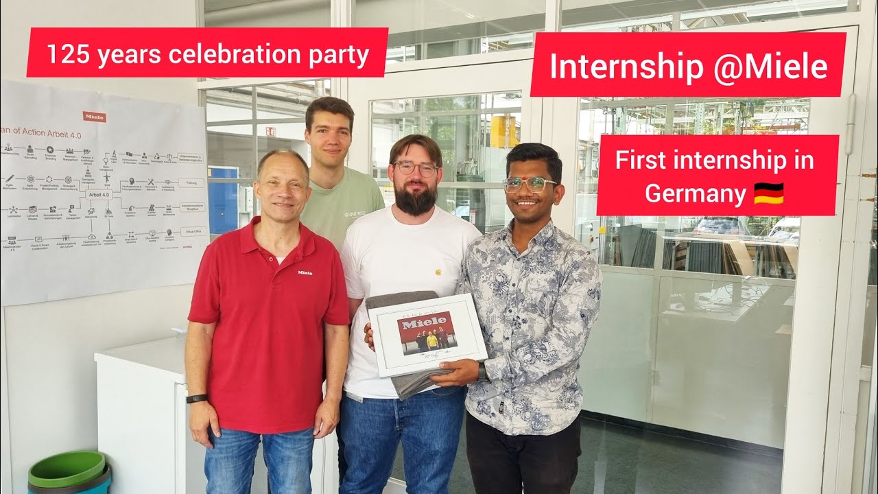 First internship in Germany 🇩🇪 & 125 years celebration @Miele | Mechanical Engineer
