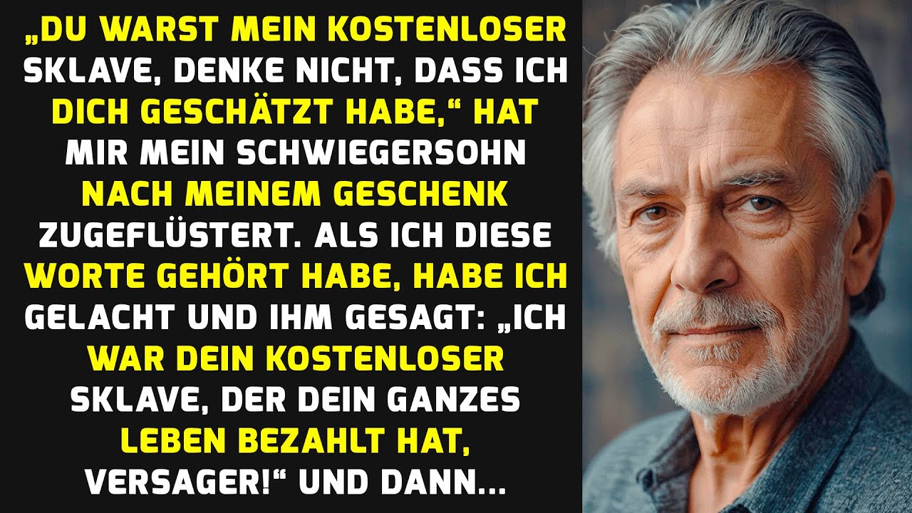 „Du Bist Nichts Als Mein Sklave, Du Bedeutest Mir Nichts!“ Zischte Mein Schwiegersohn, Und Dann…