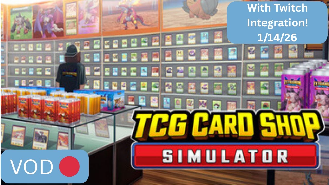Chatting while deciding a game, then creating a card shop store! | January 14, 2026