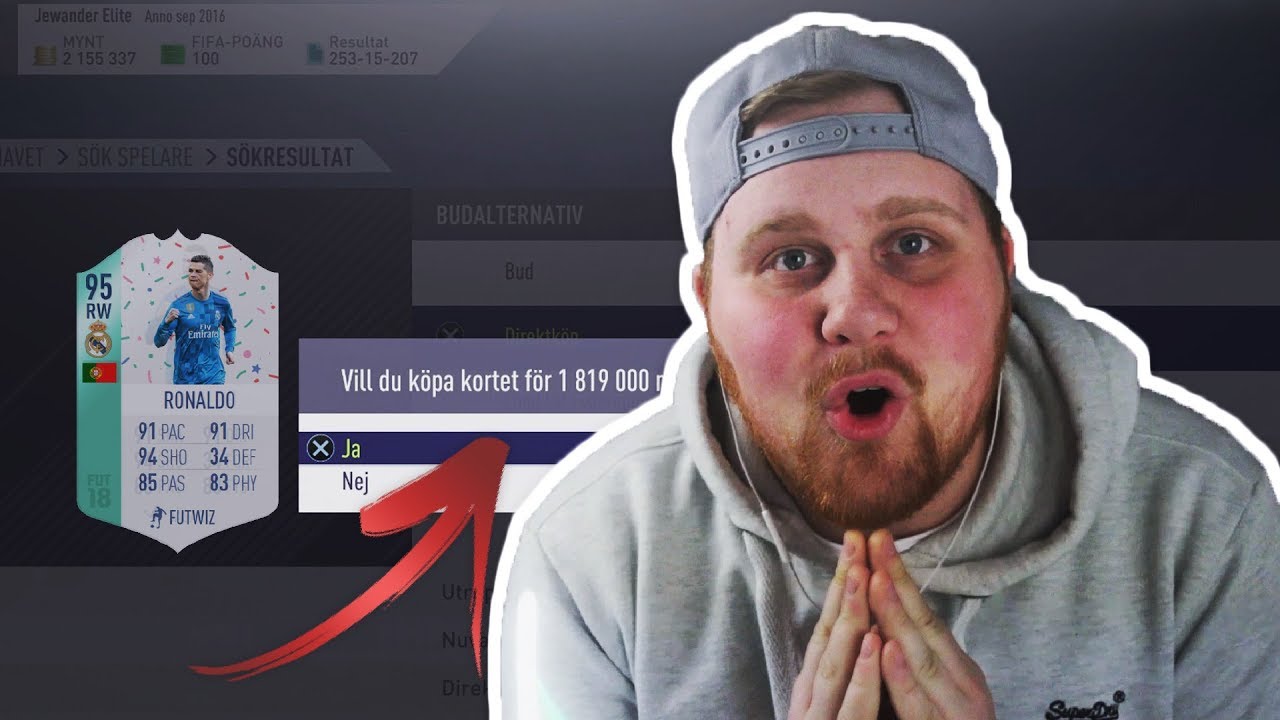 KÖPER NYA CRISTIANO RONALDO KORTET!! - FIFA 18 SVENSKA