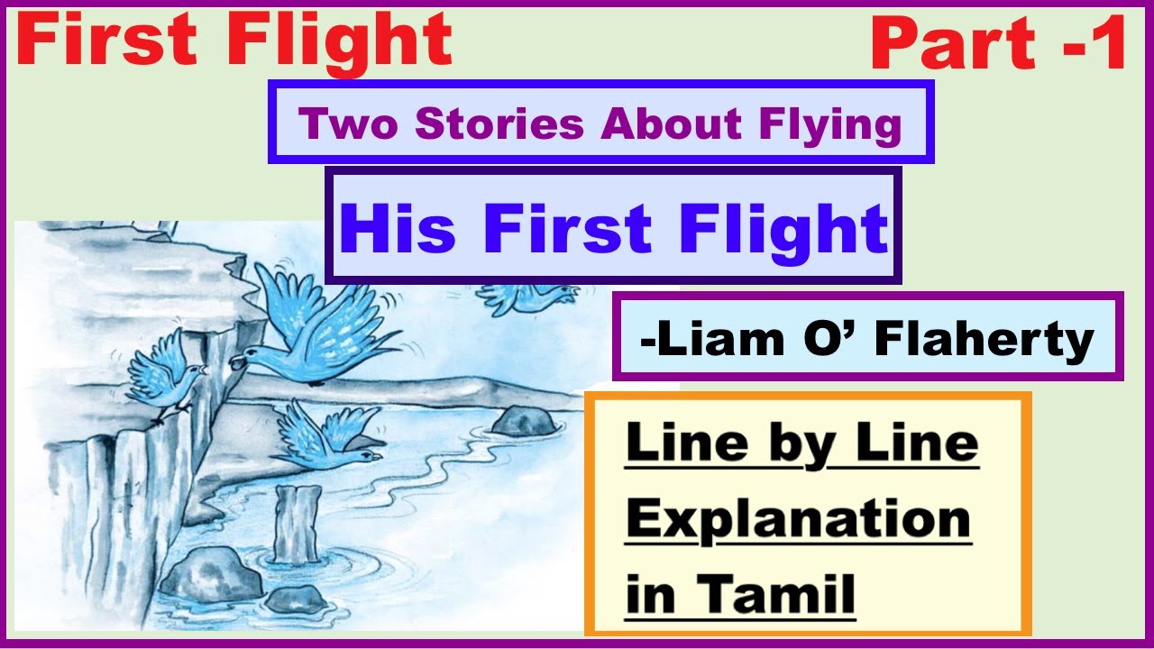 His First Flight in Tamil | CBSE NCERT Class 10 English | Liam O' Flaherty