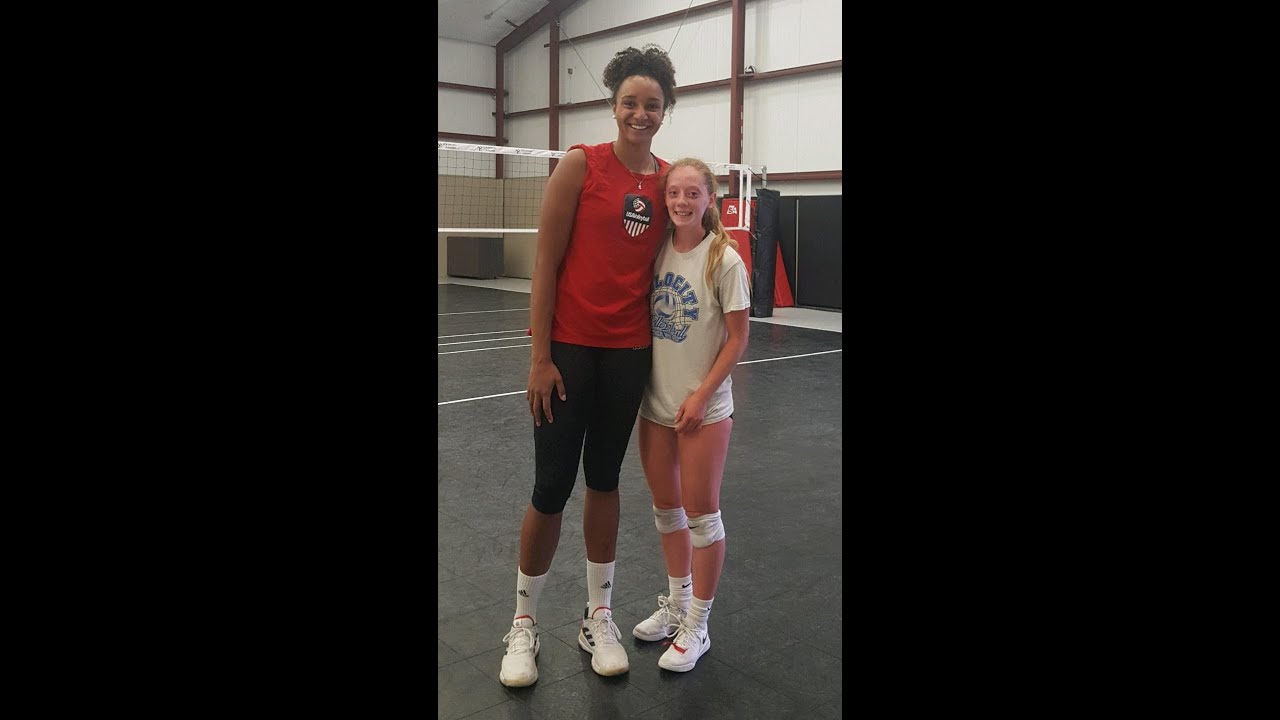 Training with Volleyball Olympian Haleigh Washington