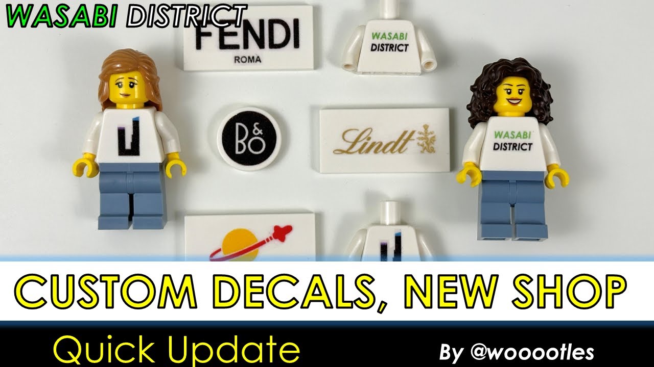 LEGO Wasabi District Quick Update 19 - Custom Waterslide Decals, Another Set Built into Food Court!