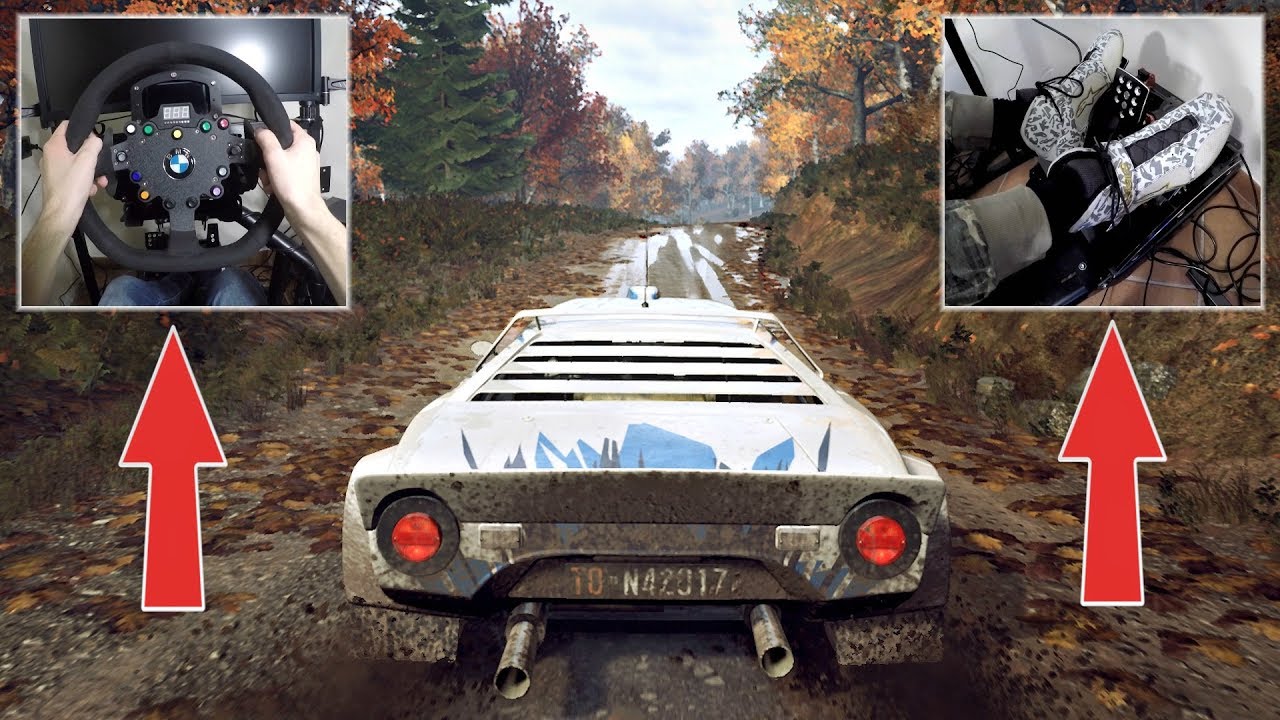 DiRT Rally 2.0 - Lancia Stratos SIDEWAYS on MUD with Fanatec Wheel, E-Brake & Pedal GAMEPLAY!