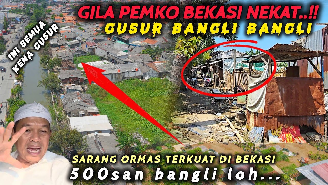 GILA SEPARAH INI BEKASI TERNYATA❗️500SAN BANGLI AKAN DIGUSUR BEBERAPA HARI LAGI & DIJADIKAN JALAN 