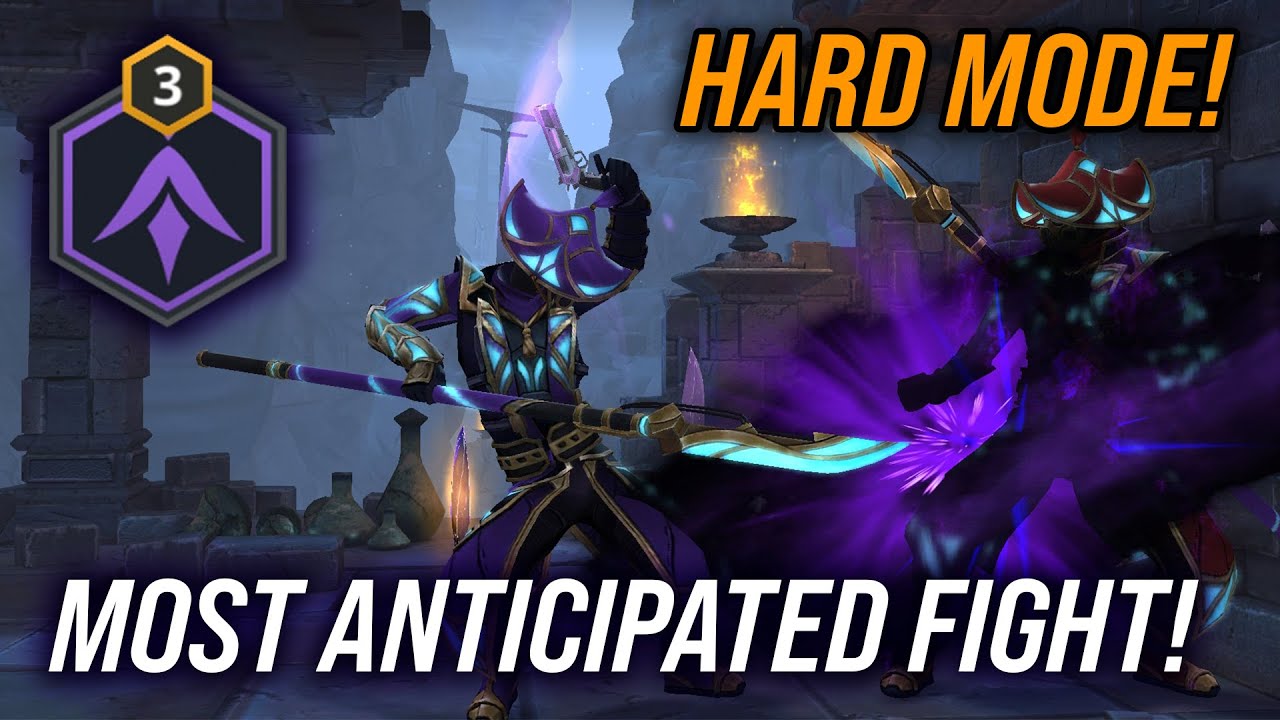 LV 3 Liberator vs LV 6 Liberator of Mortals! 🔥 Hard Mode - Shadow Fight 3