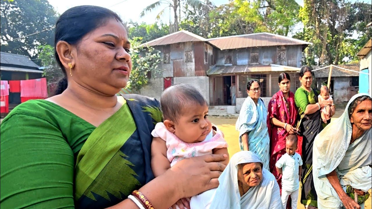 আজ হঠাৎ করে আখি আর সুমিত্রা দিদি নতুন শাড়ি পড়ে কোথায় গেল, village vloger 