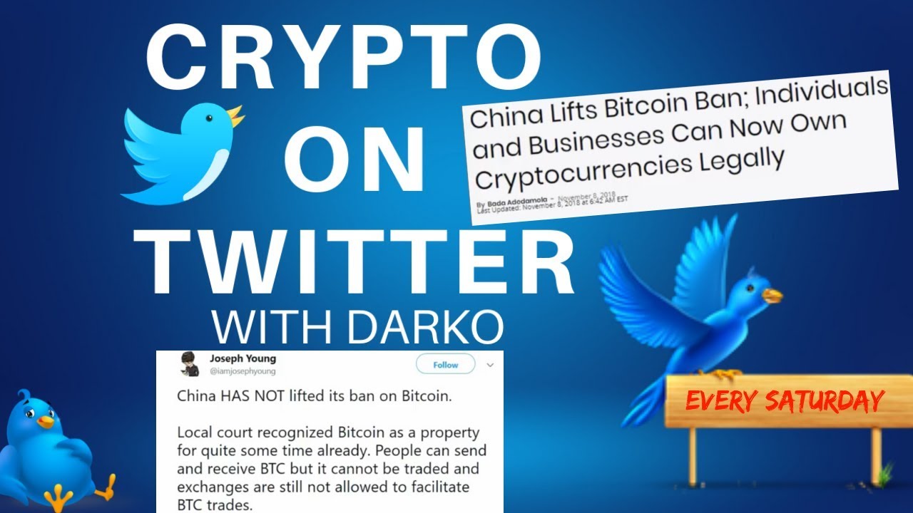 Crypto On Twitter! Bitcoin Banned in China or Not? + Giveaway