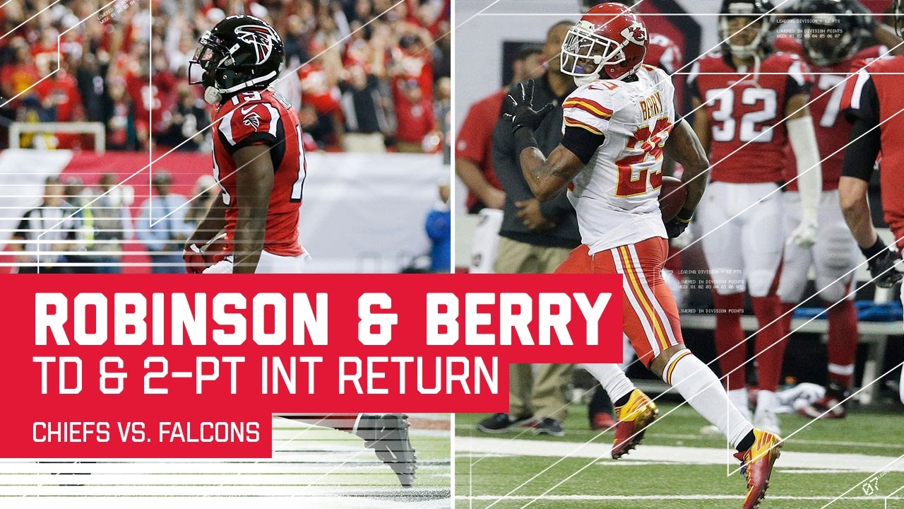 Matt Ryan Throws TD Pass, But Eric Berry Returns 2-Point Conversion to Take the Lead Back! | NFL