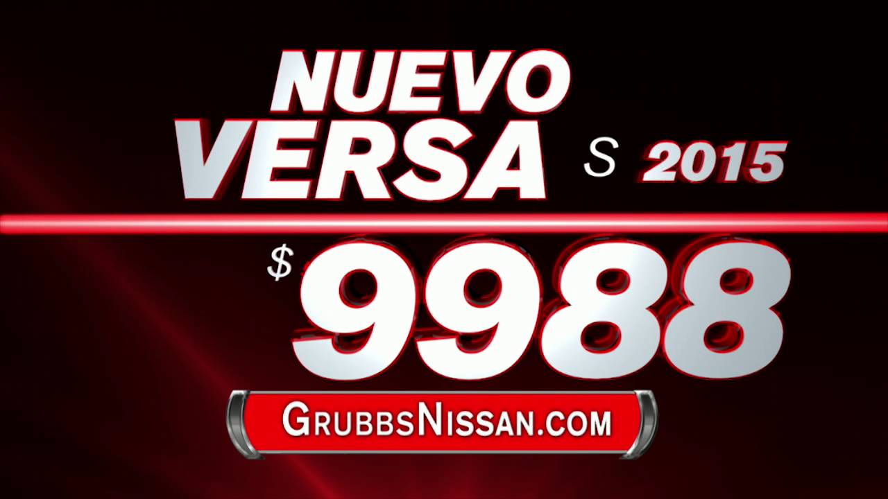 2015 NUEVO VERSA S $9988!