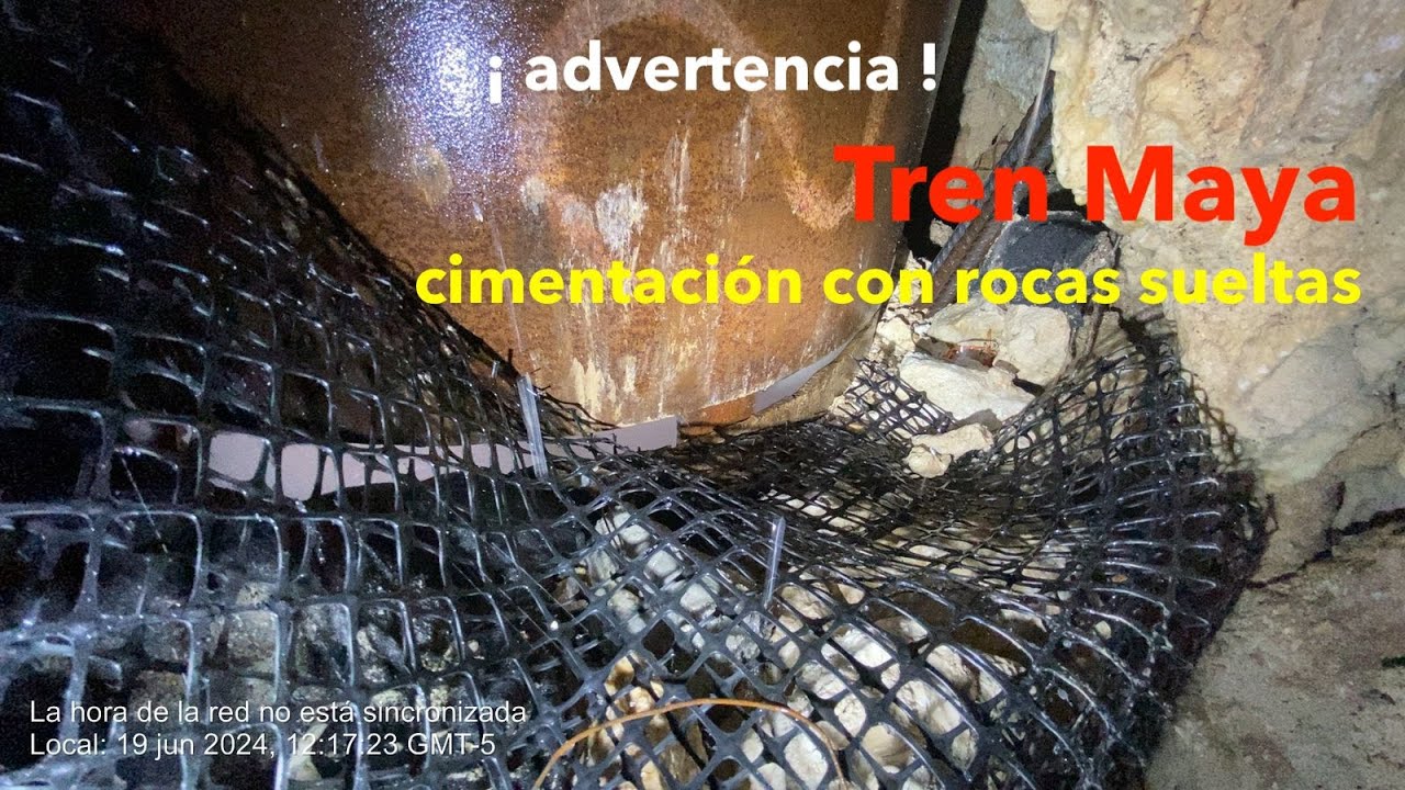 Nueva advertencia de rocas en la cimentación del Tren Maya