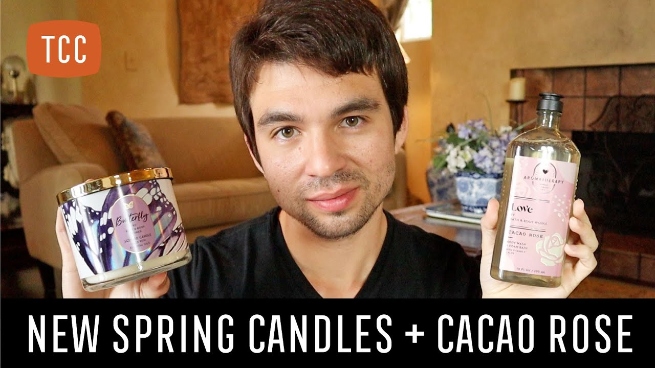 NEW Spring Candles Haul + Cacao Rose + Online Exclusive &ndash; Bath & Body Works