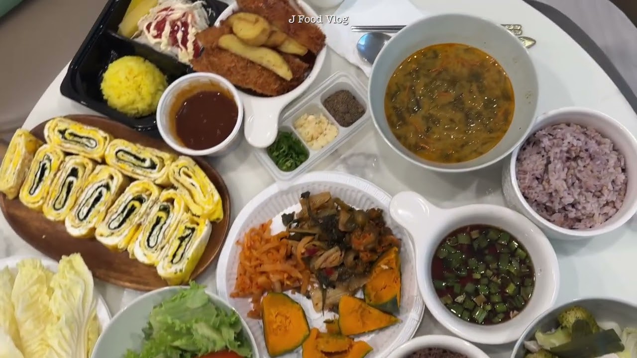 한국여행 | 한국에서 있는동안 요리한 음식 모음 브이로그