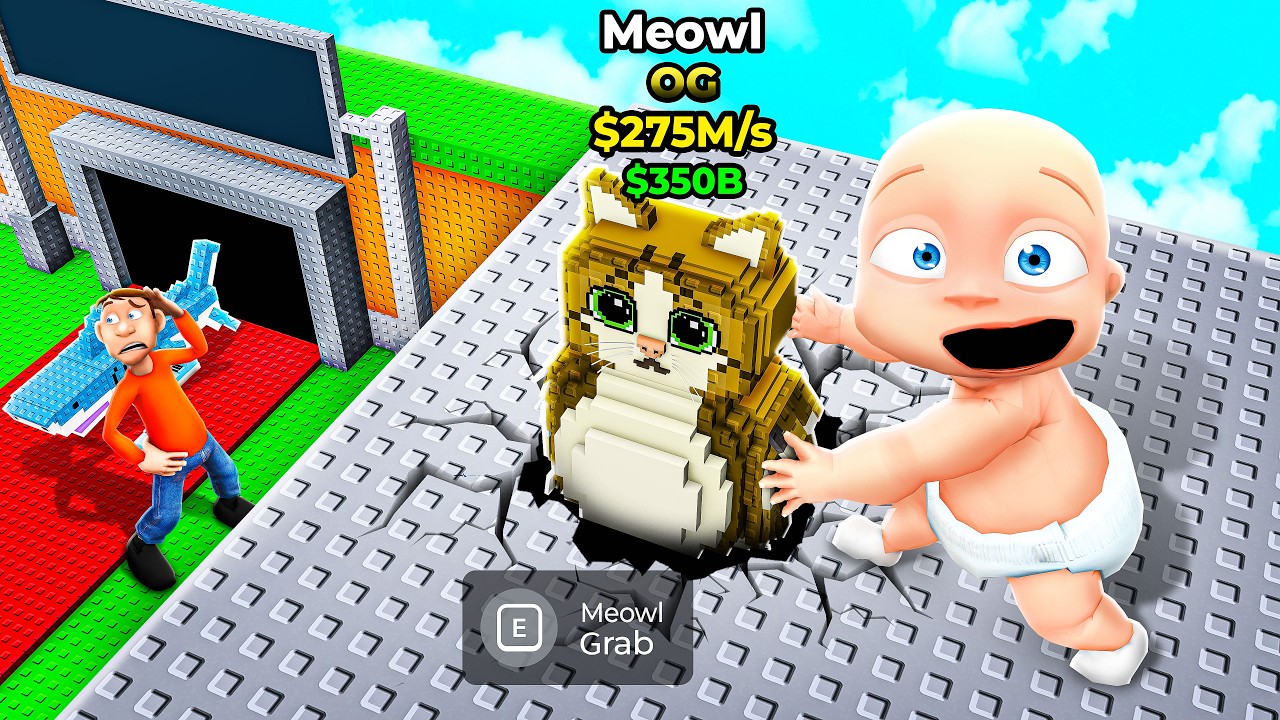 Smarty Uses GLITCHES to Steal Daddy's Brainrots! (Steal a Brainrot)
