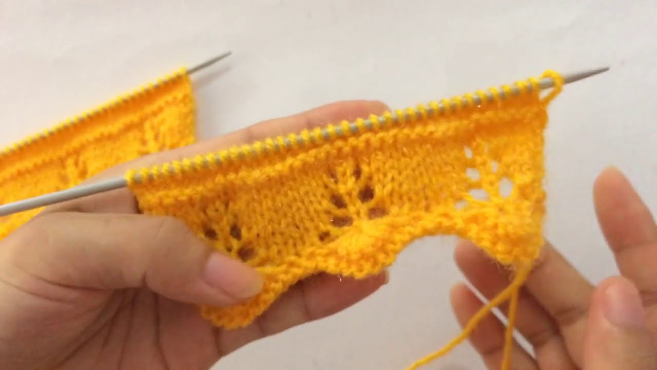 Beautiful Knitting Border Design For Babies Frock/Cardigan