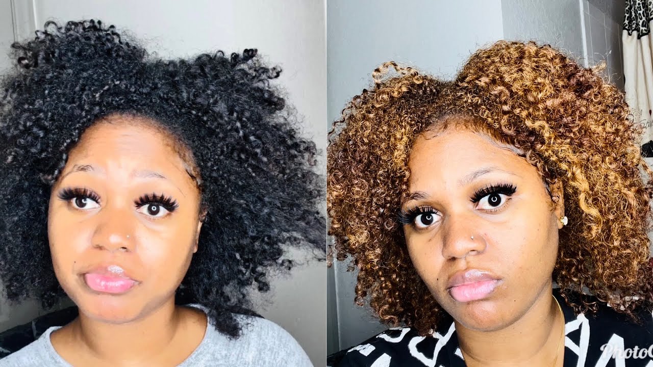 how to dye natural hair Ginger Blonde 😍 NO DAMAGE‼️| Dark And Lovely