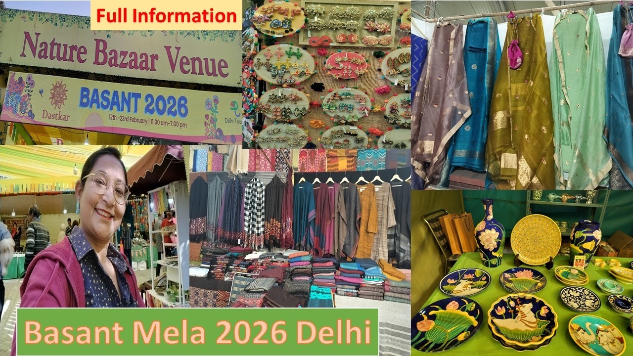 Dastkar Basant Mela 2026 Delhi Nature Bazar Chhatarpur Handloom textiles sarees Jewellery home décor