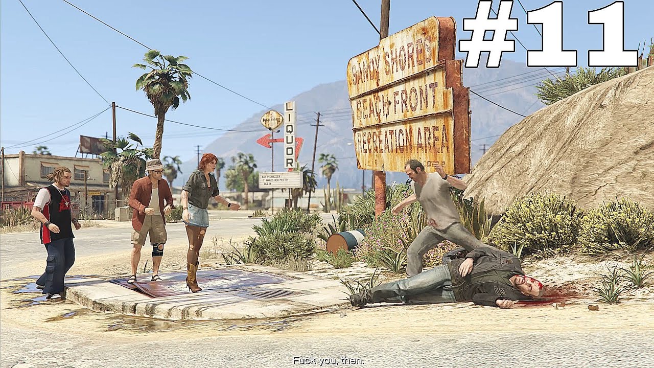 GTA V, eleventh mission..Mr Philips in ( 4k )