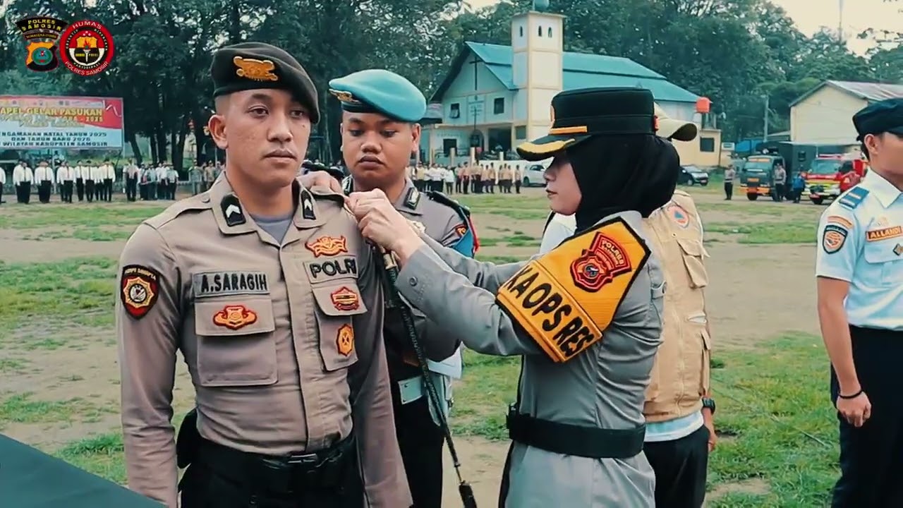 Apel Gelar Pasukan Operasi Lilin Toba 2025 Polres Samosir