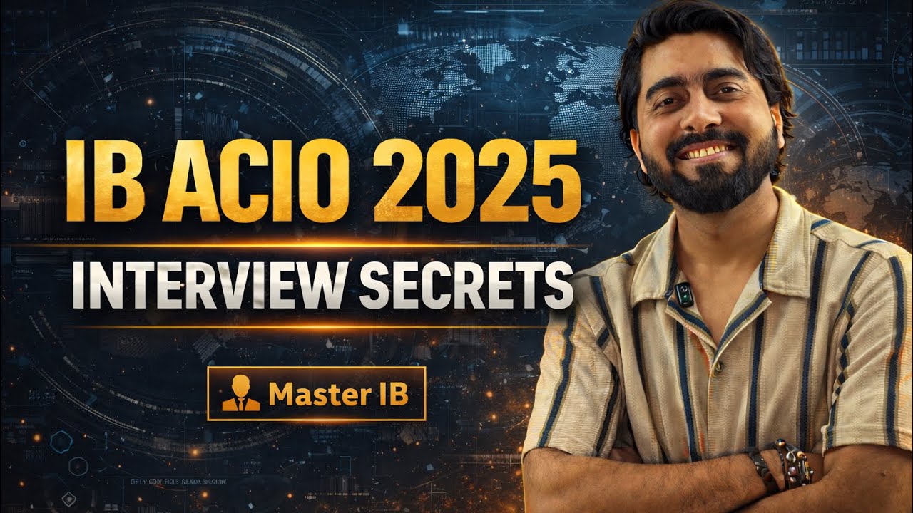 IB ACIO Interview 2025 | Real Questions, Panel Psychology & Selection Strategy