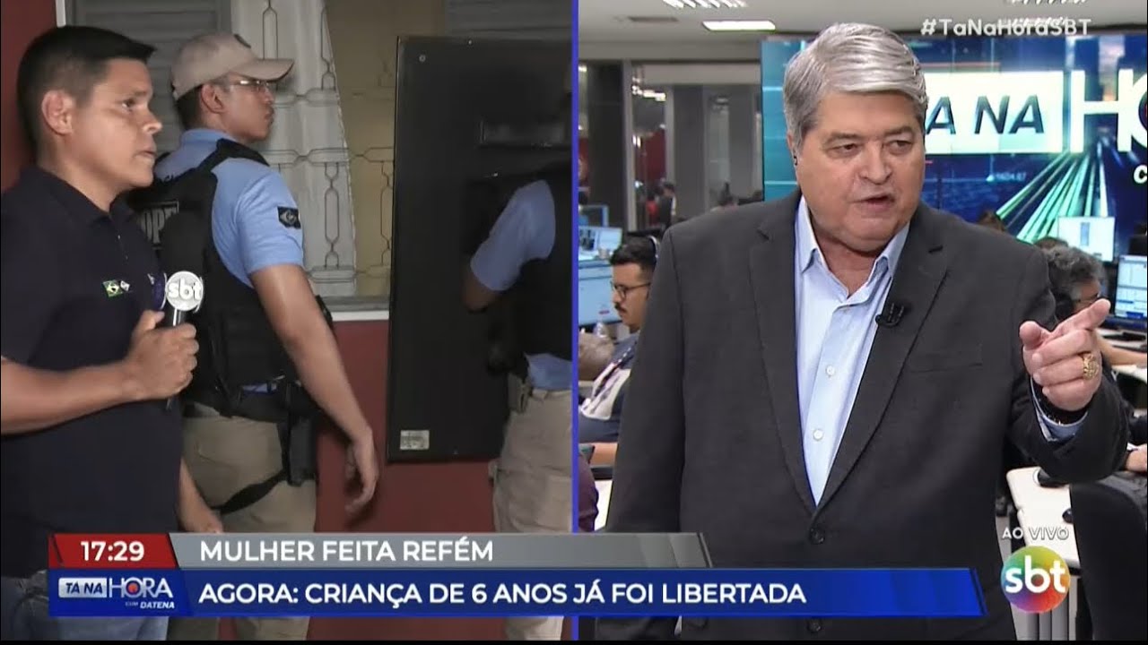 EXCLUSIVO: Homem mantém mulher refém e se entrega ao vivo com o DATENA | Arthur Garcia