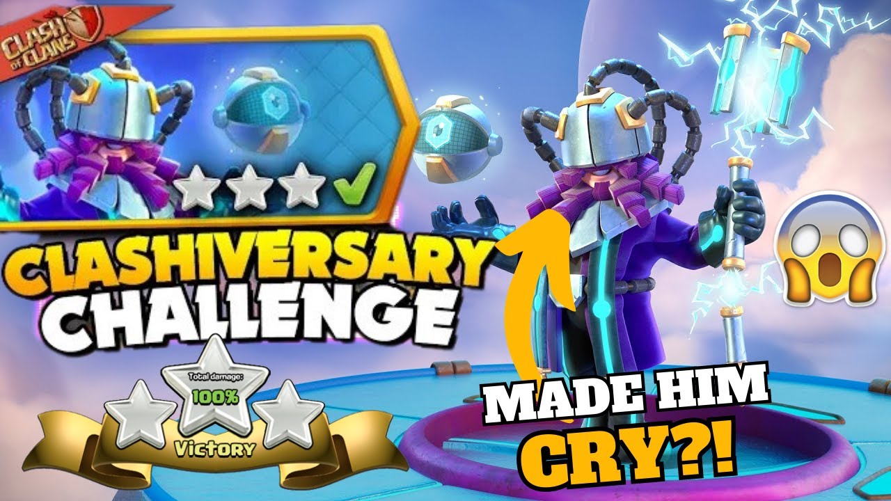 SUPER EASY 3 Star the Clashiversary Challenge #1 in 2 minutes!!🔥 || Clash of Clans