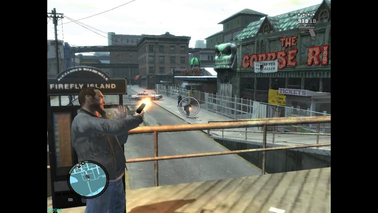 GTA 4 - Свободная игра - Драки, войны с полицией
