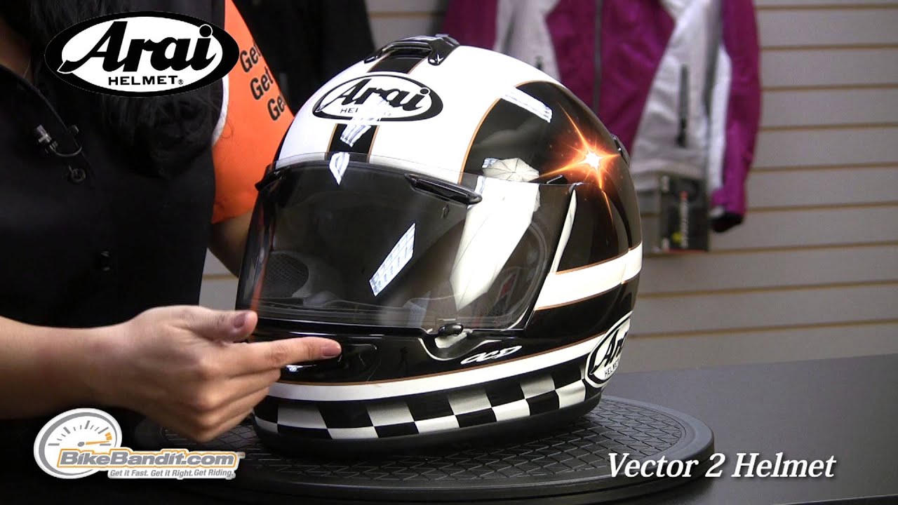 Arai Vector-2 Full Face Helmet at BikeBandit.com