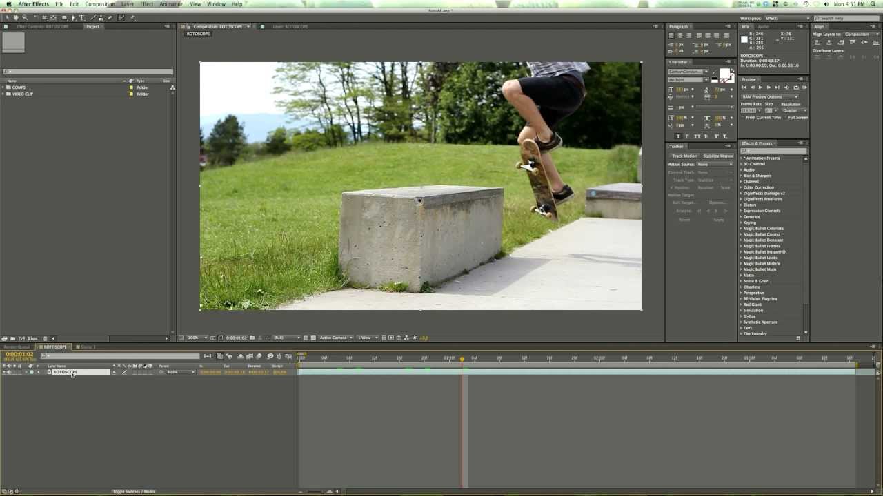 After Effects Tutorial 2 - Rotoscoping