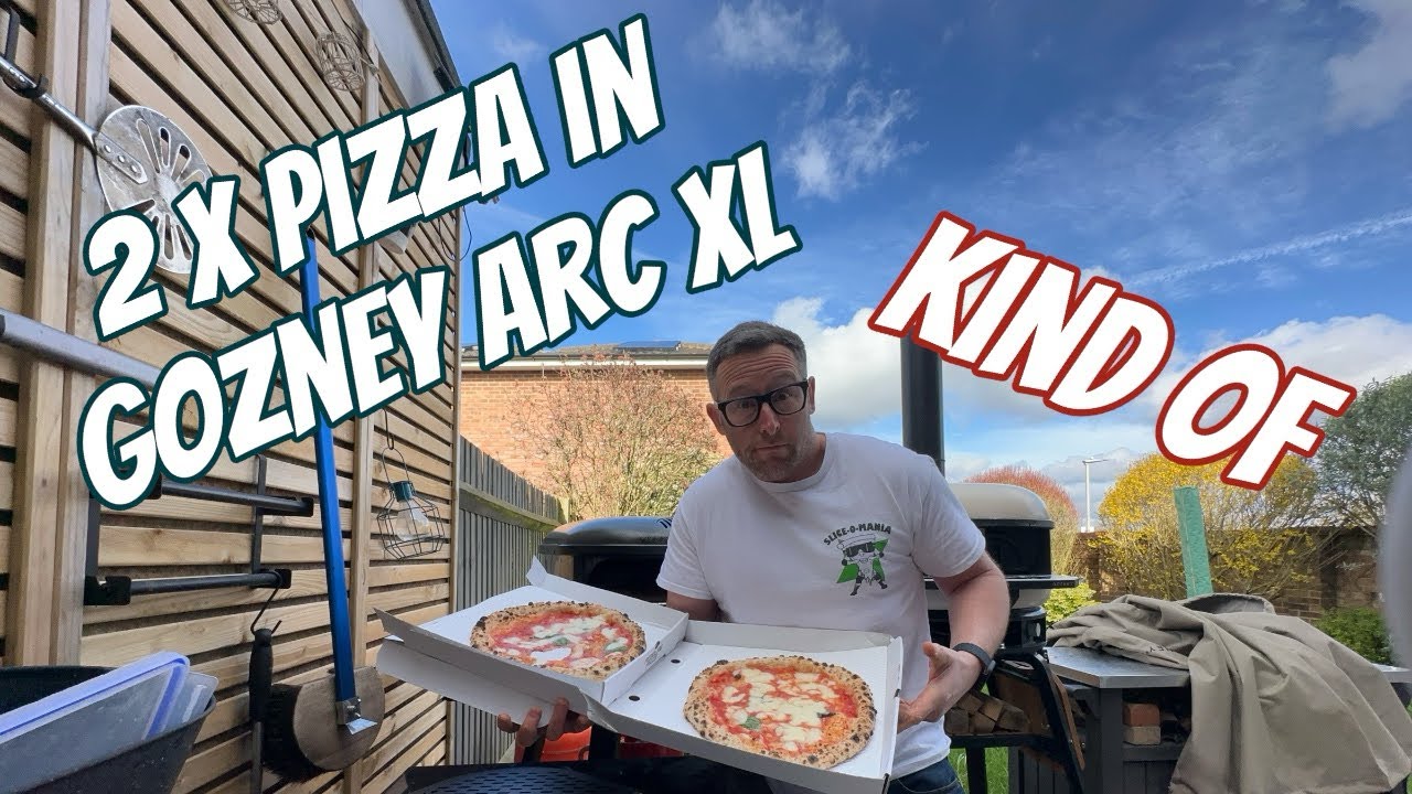 Baking 2 pizza at the same time in the new @Gozney Arc XL pizza oven.