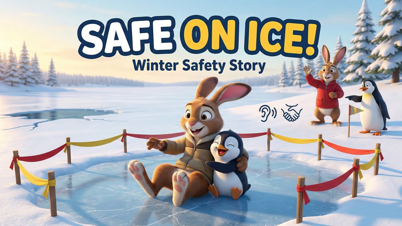 Buck’s Forest Adventures – Safe on Slippery Ice! ⛸️ Fun Winter Ice Safety Story for Kids