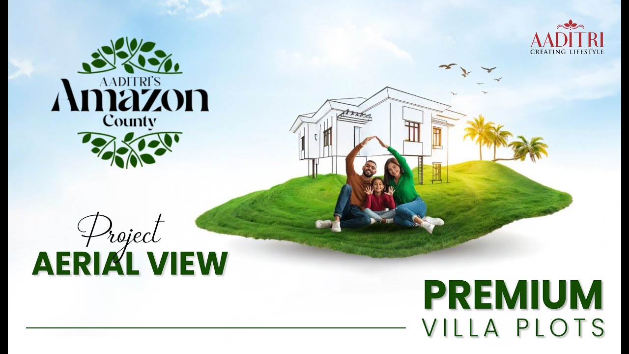 #aaditri  Luxury Gated Villa Plots in Vizag #Arialview | Amazon County