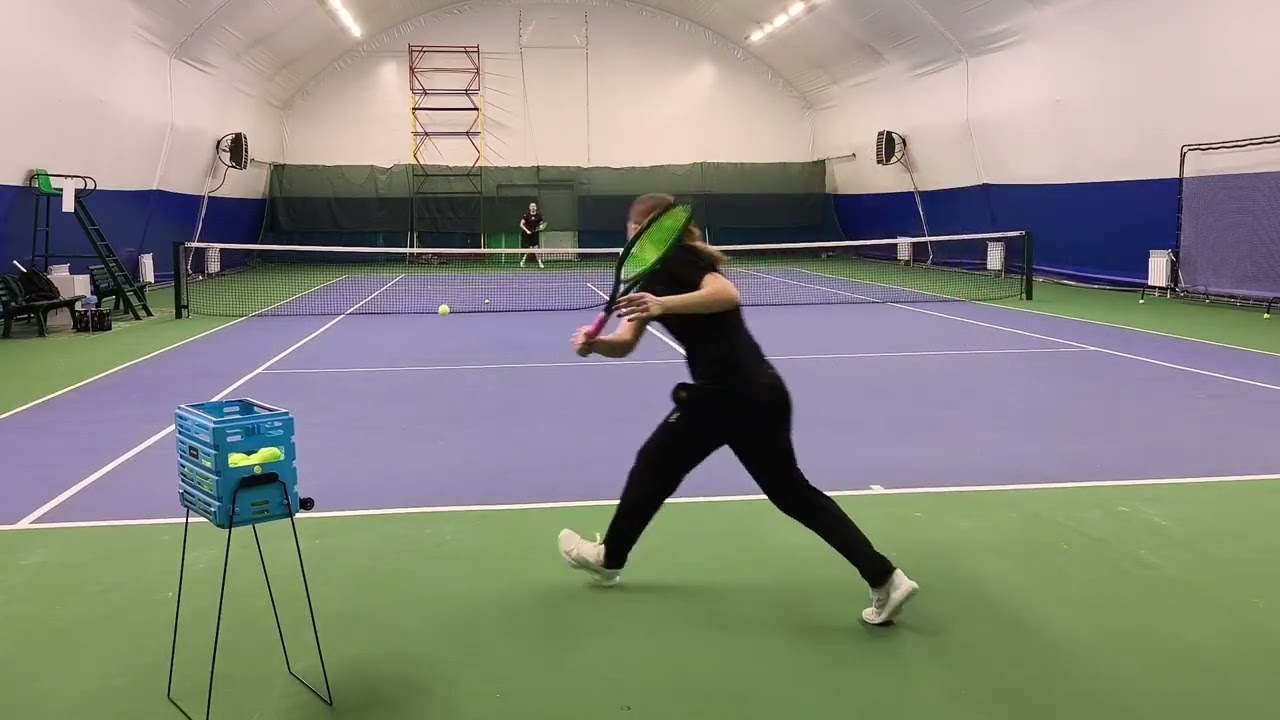 Gradually regaining mobility in my left leg.  #tennis #rf01