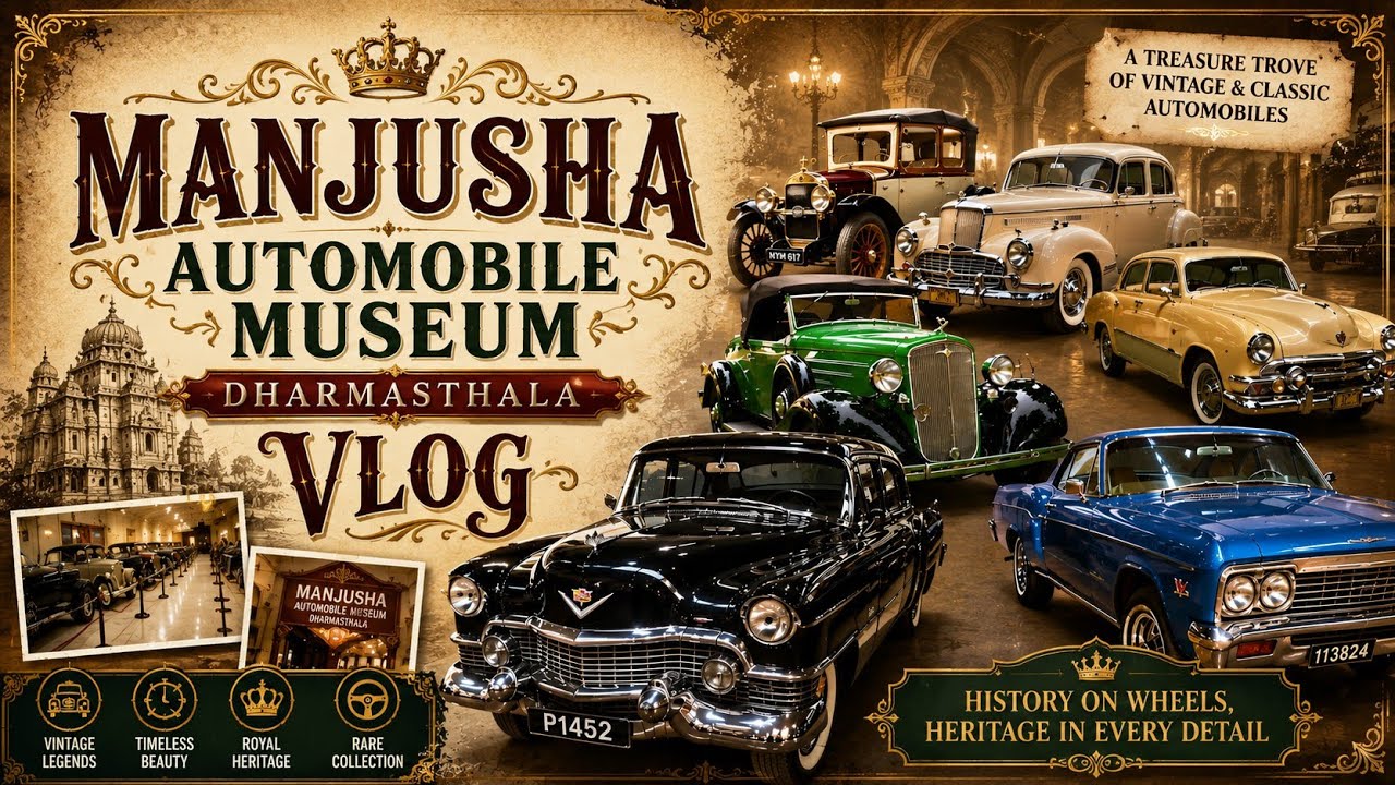 Manjusha Car Museum Dharmasthala | Car Museum Vlog | Museum Vlog | The Naveen Gunaga