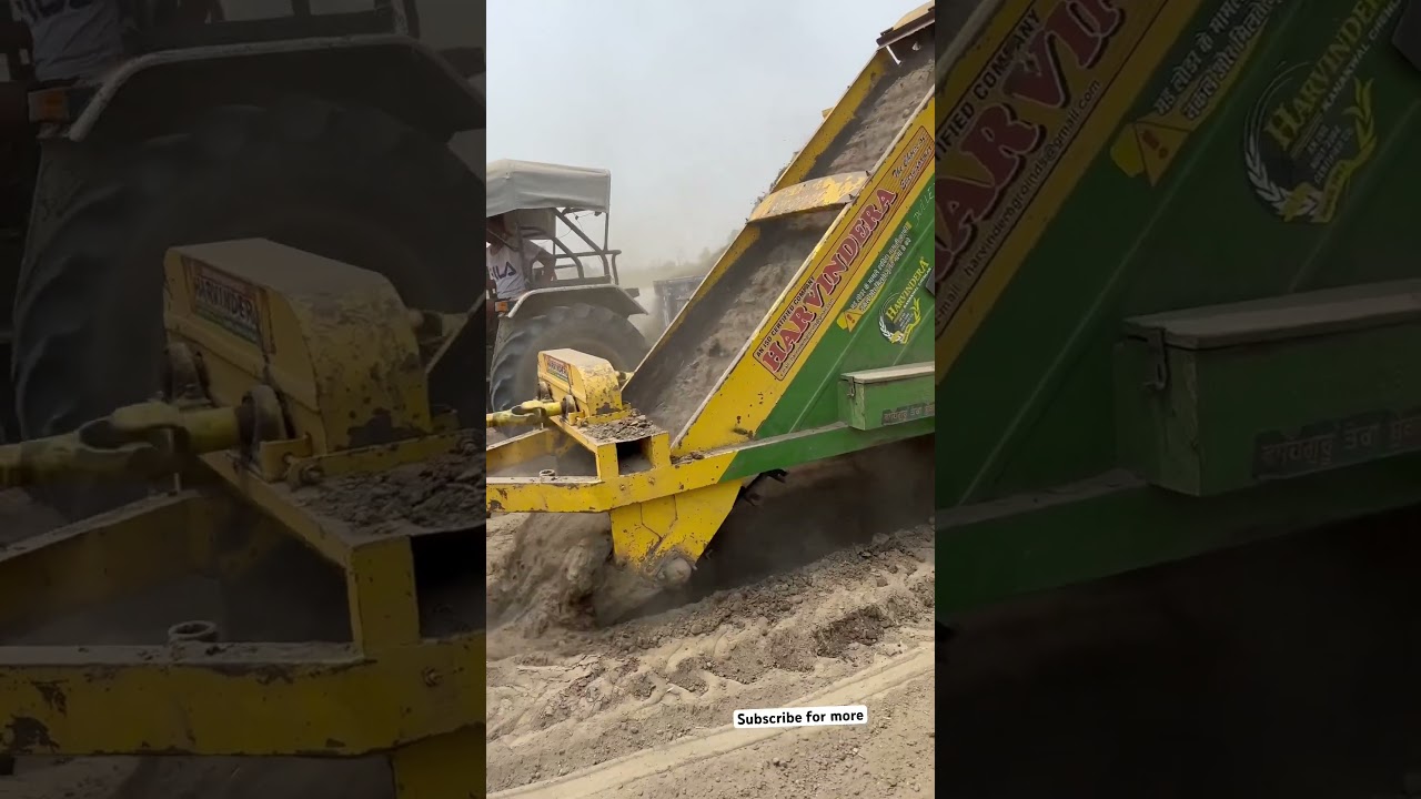 Sonalika tractor with (Harvindera)Mud loader👍