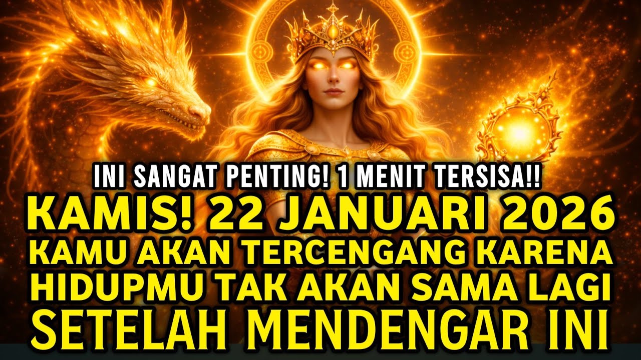 JIWA TERPILIH ✨ KAMIS 22 JANUARI 2026! ALUR UANGMU TIBA-TIBA BERPUTAR KE ARAH YANG MENGUNTUNGKANMU