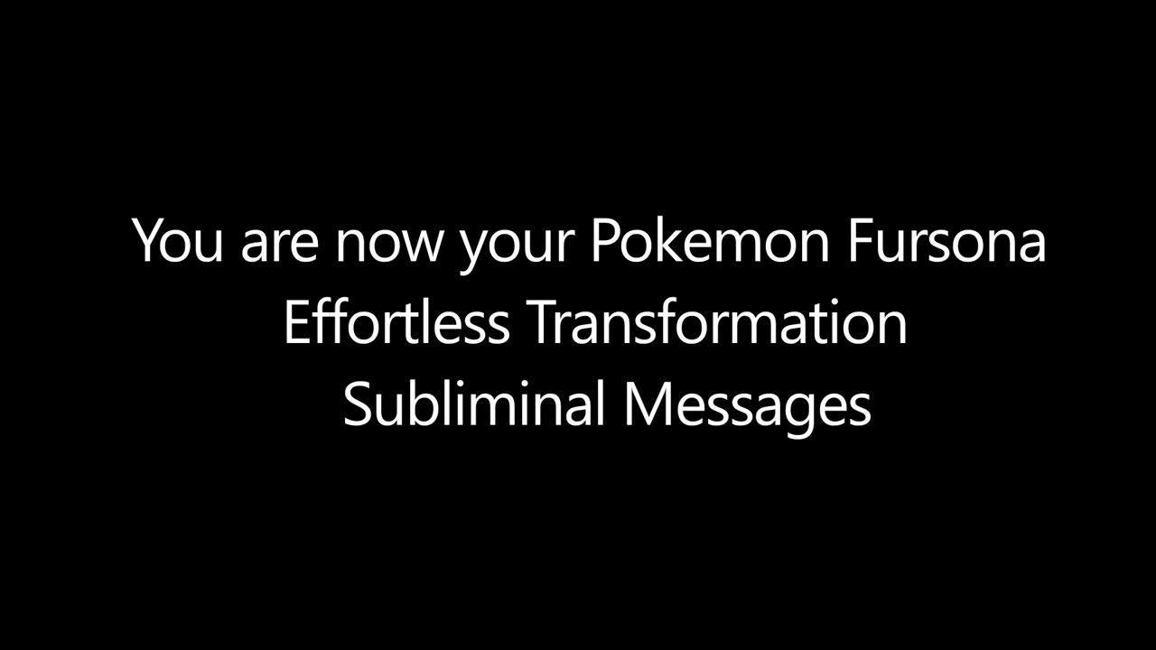 Updated Transform Into Your Pokemon Fursona