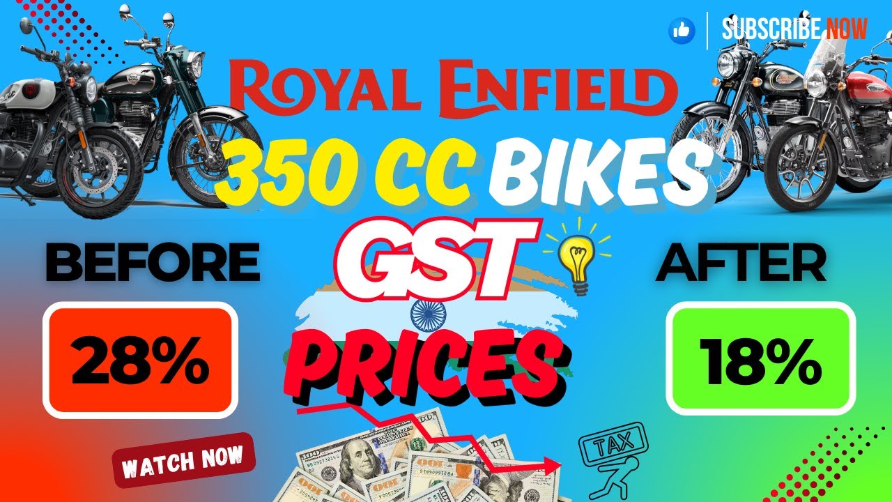 &ldquo;🔥Royal Enfield 350cc Price Drop 28% - 18% GST cut PRICES 💰2025 | Classic, Hunter, Bullet, ....  &rdquo;⚡