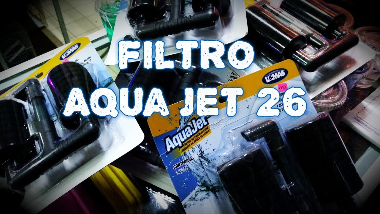 Acuario Lomas - Aquajet 26 filtro 2 esponja