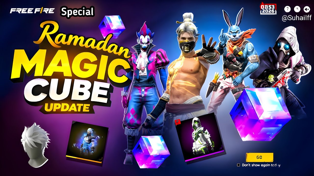 Ramadan Magic Cube Update 😳🔥| Eid Mubarak Free magic cube | free fire new event | ff upcoming events