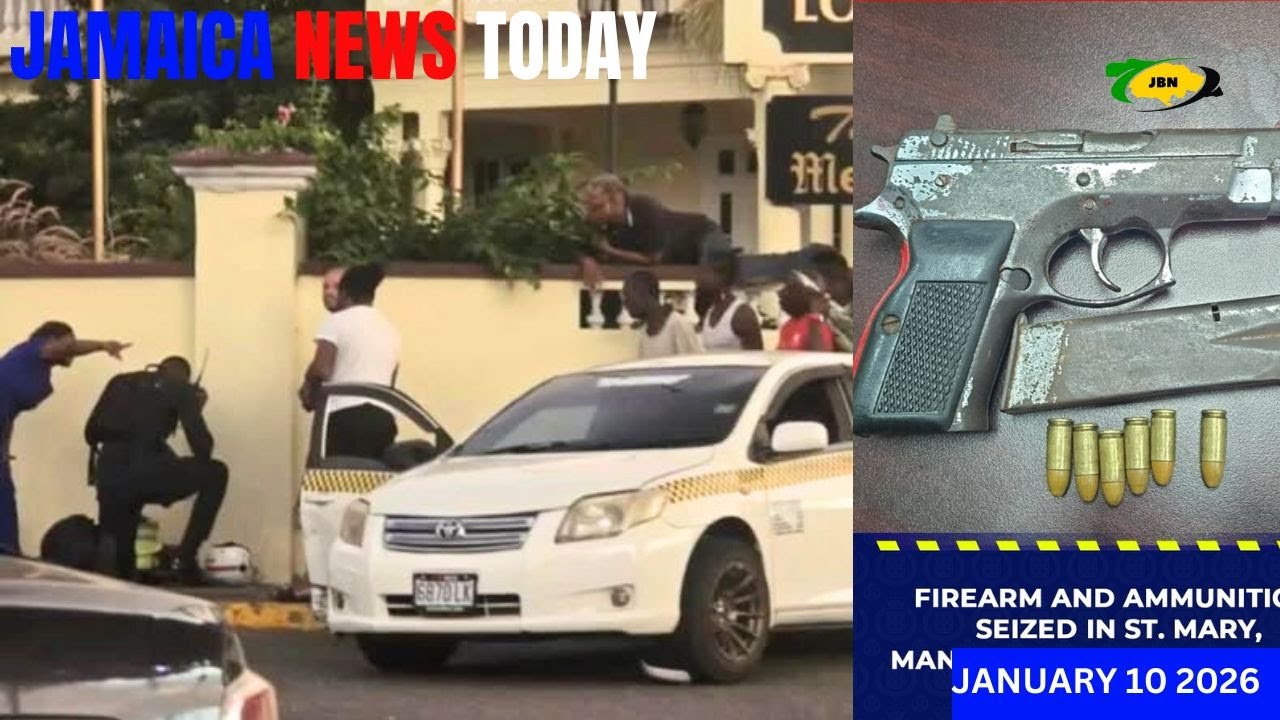 JBNN - Jamaica News Today Saturday January 10, 2026 | Manhunt launched for man who shot at cop