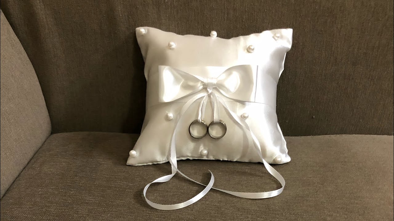 Tutorial 50: Ring holder cushion decoration and tie / untie rings to the cushion
