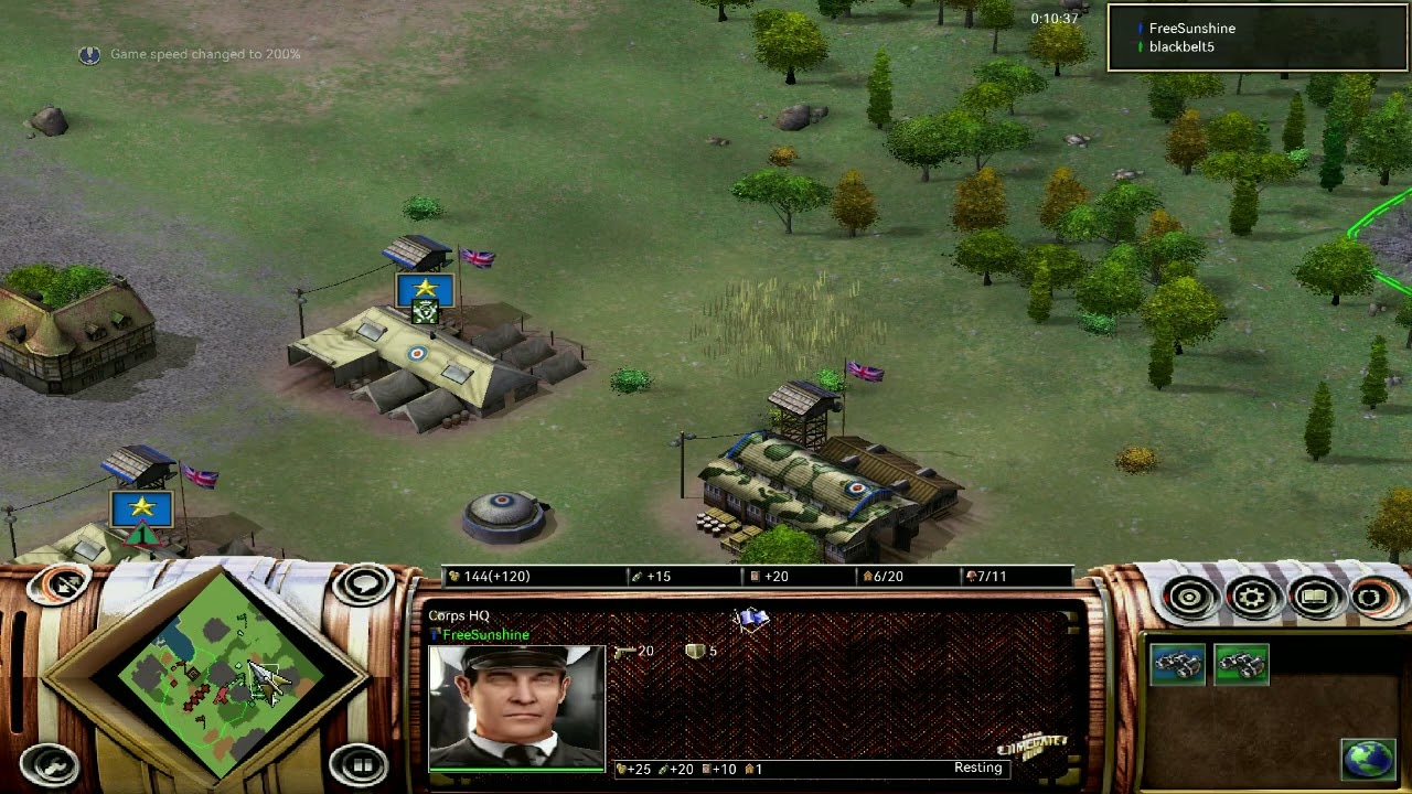 axis & allies rts multiplayer 1v1 old film in 2010 on gamespy