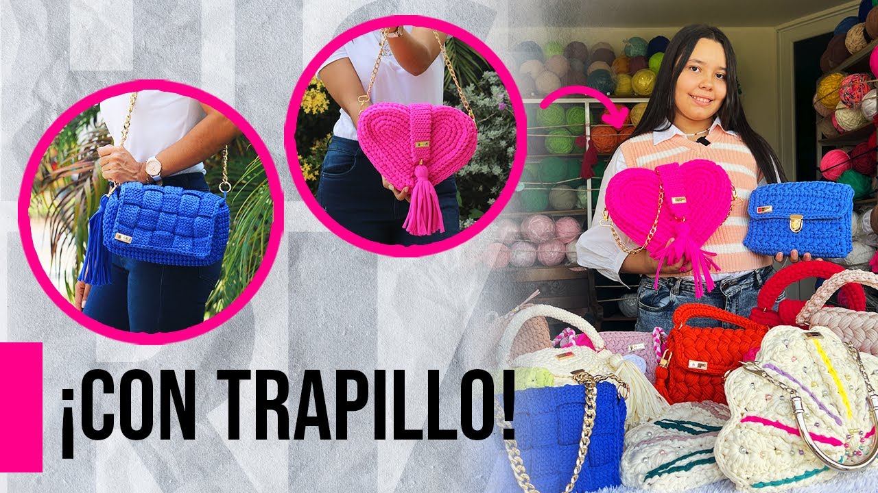 ESPECTACTULARES😱😱 BOLSOS CON TRAPILLO | INCRE&Iacute;BLE TALENTO 😲 🧶