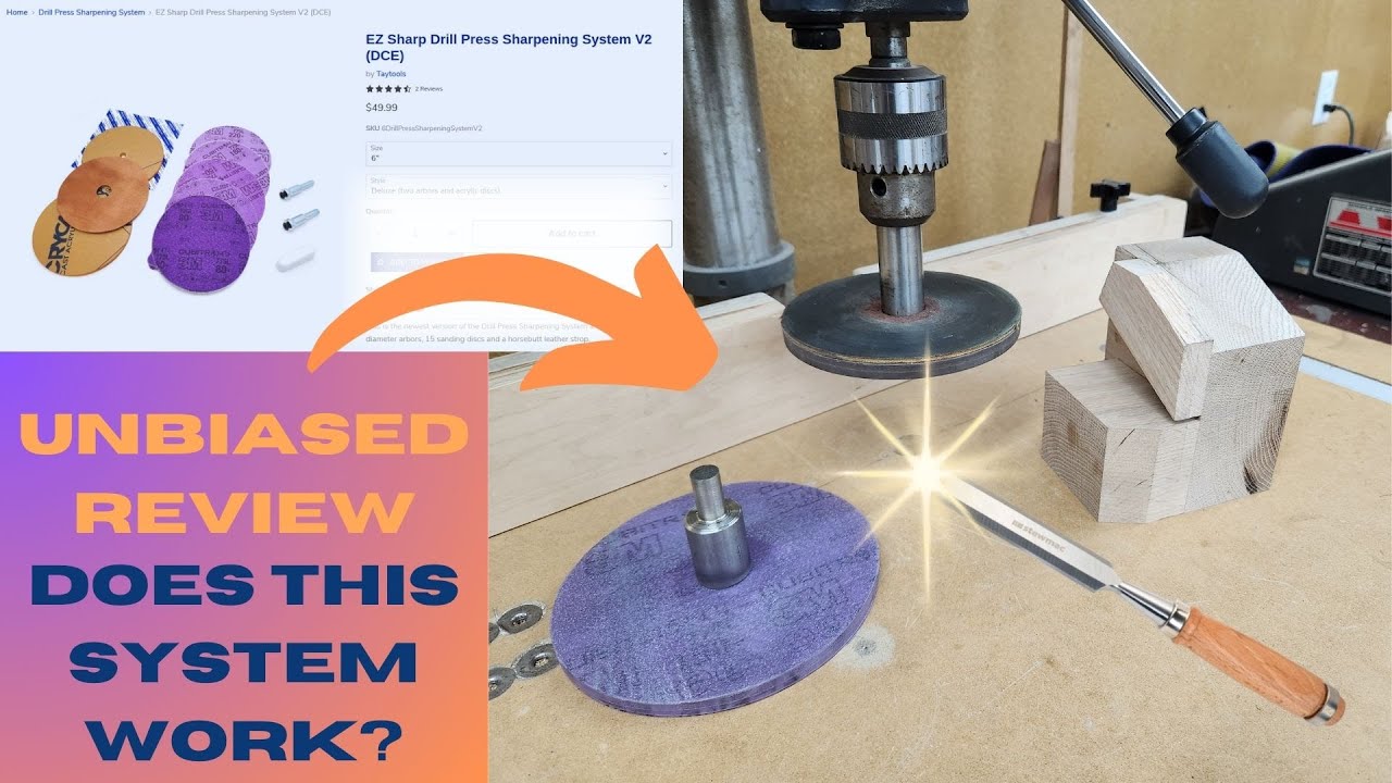 Review of the Drill Press Sharpening Method.