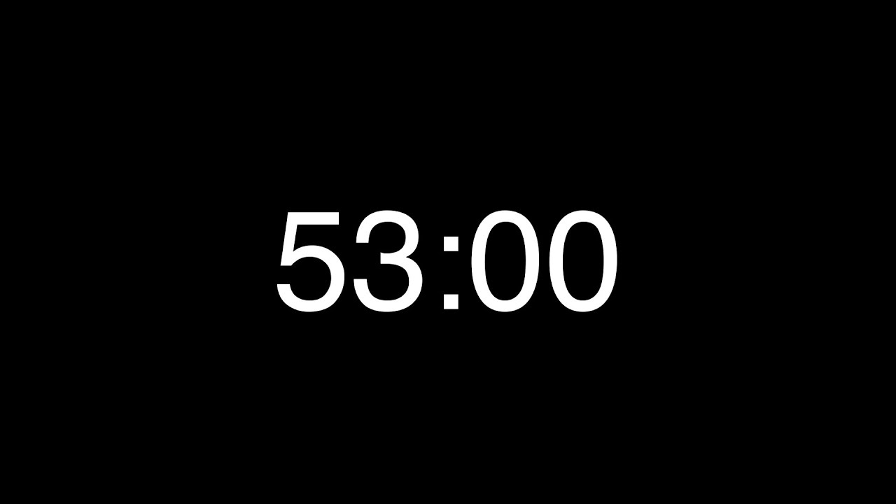 53 Minute Countdown Timer