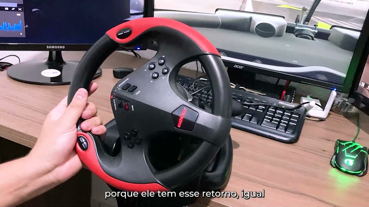 Volante Gamer Multilaser JS087 - Review e teste